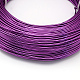 丸アルミ線  柔軟なクラフトワイヤー  ビーズジュエリー人形クラフト作り用  暗紫色  22ゲージ  0.6mm  280m / 250g（918.6フィート/ 250g） AW-S001-0.6mm-11-3
