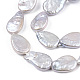 Fili di perle keshi di perle nucleate naturali barocche PEAR-S020-Z01-2-5
