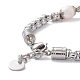 Bracelet en perles rondes mixtes pierres précieuses et perles naturelles pour fille femmes BJEW-F418-07-3