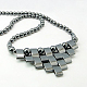 Non-Magnetic Synthetic Hematite Necklaces NJEW-D085-1-1