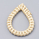 Handmade Spray Painted Reed Cane/Rattan Woven Linking Rings X-WOVE-N007-05F-2