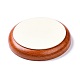 Плоские круглые деревянные браслеты ювелирных изделий pesentation выставочный лоток ODIS-P008-15B-01-3