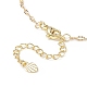 4 pièces 4 style naturel mixte pierres précieuses et coquille perle fleur pendentif colliers ensemble NJEW-JN04047-7