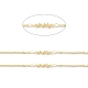 Brass Ball Beaded Link Chains CHC-M025-50G-2
