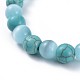 Synthetic Turquoise Stretch Bracelets BJEW-JB04506-05-2