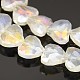 Faceted Heart Electroplate AB Color Plated Glass Beads Strands EGLA-P010-AB01-2