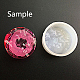Stampi piatti a forma rotonda diy silicone AJEW-P036-07-3
