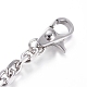 304 Stainless Steel Keychain Clasp Findings STAS-I123-30P-3