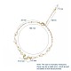 Natural Pearl Link Bracelets BJEW-JB04884-2