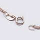 925 Sterling Silver Chain Necklaces STER-F039-40cm-02RG-2