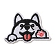 犬のアップリケ  機械刺繍布地手縫い/アイロンワッペン  マスクと衣装のアクセサリー  ブラック  37.5x51.5x1.5mm DIY-D080-13-1