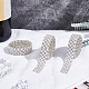 Benecreat Glitzerglas Hotfix Strass & ABS Imitation Perlen (Schmelzkleber auf der Rückseite) DIY-BC0003-36-5
