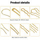 CHGCRAFT 12Styles U-Shape Metal Hair Combs Oval Side Comb Brass Hair Fork Bride Hairpin French Style Hair Stick DIY Hairpins for Women Thick Thin Long Curly Hair OHAR-CA0001-12-5