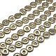 Donut Natural Pyrite Beads Strands G-I126-22-18x4mm-1
