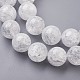 Naturelles craquements perle de cristal brins G-G945-13-14mm-3