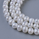 Natural Cultured Freshwater Pearl Beads Strands PEAR-E004-34-3
