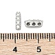 Латунные микропаве прозрачные кубические циркониевые распорки KK-P302-20P-3