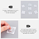 OLYCRAFT 15pcs Energy Rune Stickers Geometry Orgone Pyramid Sticker Self Adhesive Silver Brass Stickers Energy Tower Material for Scrapbooks DIY Resin Crafts Phone & Water Bottle Decoration DIY-OC0002-45-5