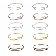 Fabrication de bracelets extensibles en laiton réglable 10 pièces 5 couleurs BJEW-LS0001-02-1