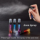 Benecreat 9 paquete 10 ml botella de spray de vidrio de color arcoíris botella de spray de niebla fina recargable para perfume aceite esencial MRMJ-BC0001-27-3