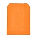 環境に優しいクラフト紙袋  ギフトバッグ  ショッピングバッグ  長方形  オレンジ  18x13x0.02cm AJEW-M207-C01-02-1