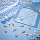 Benecreat 10 шт. экологически чистые латунные подвески из прозрачного кубического циркония с микропаве KK-BC0010-40-4
