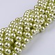 Chapelets de perles en verre nacré HY-12D-B04-3