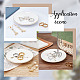 CRASPIRE Ceramic Jewelry Tray Ring Dish Ring Holder Display Organizer Love Ring Holder Dish with Golden Edged for Wedding Valentine's Day Mom Sister Friends Housewarming Gift AJEW-WH0282-50-7