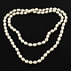 Teardrop Natural Cultured Freshwater Pearl Beads Strands PEAR-Q004-15-2