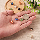 Fashewelry 10 pz 5 colori ciondoli in vetro occhio di gatto CE-FW0001-01-5