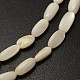 Dyed Oval Natural Freshwater Shell Beads Strands SHEL-E356-06-2