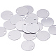 BENECREAT 30 Pack 1.2 (30mm) RoundStamping Blanks Aluminum Blank Pendants with Storage Box for Necklace Bracelet Dog Tags Making and Engraving ALUM-BC0001-01P-2
