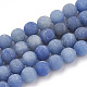 Chapelets de perles en aventurine bleue naturelle X-G-T106-209-1