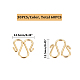 UNICRAFTALE 60pcs 2 Colors M Clasps 304 Stainless Steel Hook Clasps Golden & Stainless Steel Color Hook Clasps Necklace Clasp Connectors M-Shaped Hook for Necklace Jewelry Making STAS-UN0006-97-3