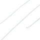ラウンドワックスポリエステル糸ストリング  マイクロマクラメコード  ツイストコード  革縫い用  ライトブルー  0.3~0.4mm  約174.98ヤード（160m）/ロール YC-D004-02A-015-3