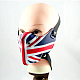 Cubierta bucal con patrón de bandera nacional del Reino Unido de cuero pu punk AJEW-O015-03-2