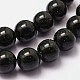 Synthetic Green Goldstone Beads Strands G-N0178-02-12mm-3