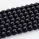 Brins de perles d'onyx noir naturel X-G873-10MM-1