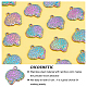 Dicosmetic 40 個 3d 脳形状ペンダント解剖学的脳チャーム人体解剖ペンダント虹色合金チャームブラブラチャーム用品生物学医学生ギフト diy ジュエリーメイキング  穴：2mm FIND-DC0001-56-4