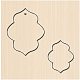 Pandahall scrapbook goffratura stampo in legno fustellato in pelle DIY-WH0178-019-2