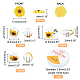 SuperZubehör Kits zum Selbermachen von Sonnenblumen-Armbändern DIY-FH0004-29-2