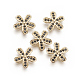 (Holiday Stock-Up Sale)Brass Micro Pave Cubic Zirconia Cabochons ZIRC-F102-47-1