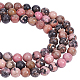 NBEADS 3 Strands About 183 Pcs Natural Rhodonite Beads G-NB0003-45-1