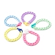 Opaque Acrylic Curb Chain Bracelets BJEW-JB06597-1