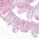 Natural Crackle Quartz Crystal Dyed Beads Strands G-I345-05B-5