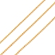 Faceted Brass Ball Chains CHC-C002-1.2mm-G-3