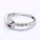 Adjustable 925 Sterling Silver Ring Components STER-I016-030P-2