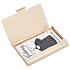 Boîte de trait de cartes de visite en alliage d'aluminium gorgecraft AJEW-GF0002-60D-1