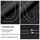Unicraftale 12pcs 50cm golden & Edelstahl Farbe Kabelkette Edelstahl Kabelketten 1.5mm breite Halskette Kette mit Hummerkrallenverschlüssen für DIY Schmuck Halskette Herstellung STAS-UN0005-35-4