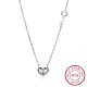 925 Sterling Silver Pendant Necklaces NJEW-BB30201-1